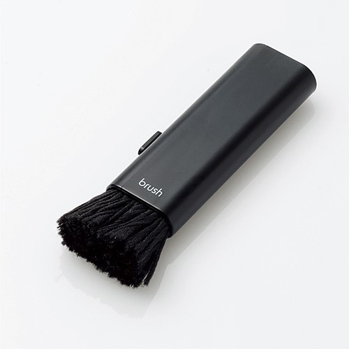 他サイト： エレコム KBR-014AS 除電クリーニングブラシ(コンパクト収納タイプ)の商品画像