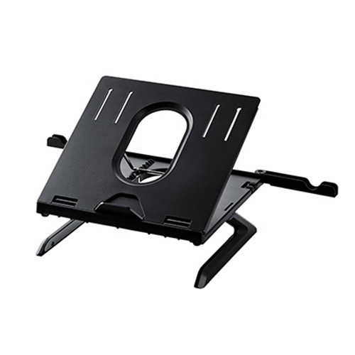 他サイト： エレコム パソコン スタンド ノートスタンド 折りたたみ 8段階 9.5cm PCA-LTSH8BK ノートデスク ブラック スの商品画像