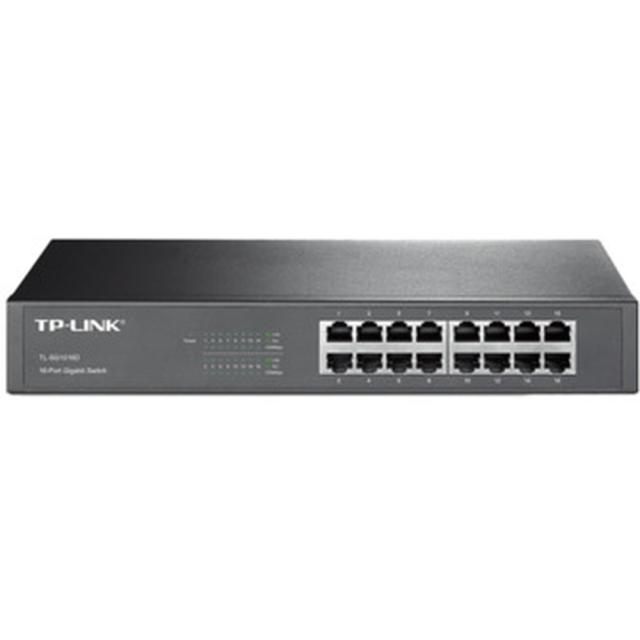 他サイト： ティーピーリンクジャパン 16ポートGiga10/100/1000Mbps DT/RM スイッチングハブ 金属製筐体 TL-SGの商品画像