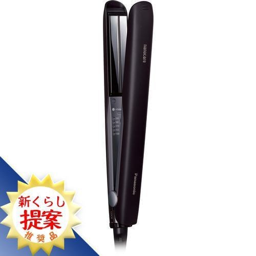 他サイト： パナソニック EH-HS0J-K ストレートアイロン ナノケア ブラック EHHS0JKの商品画像