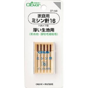 他サイト： クロバー 37-146 家庭用ミシン針 16(厚い生地用) の商品画像