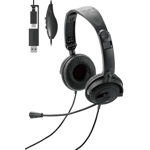 他サイト： エレコム HS-HP10SCBK 指向性マイク モバイルヘッドセット 大型タイプ USB Type-C ブラック の商品画像