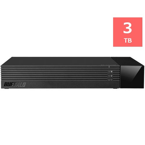 他サイト： バッファロー HDV-SAM3.0U3-BKA USB3.1(Gen1)/USB3.0対応外付けHDD 3TB ブラックの商品画像