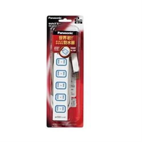 他サイト： パナソニック WHA2526WP ザ・タップX 6コ口 2m ホワイトの商品画像