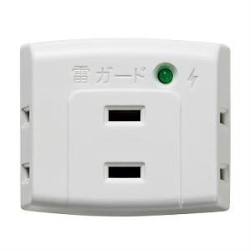 他サイト： ELPA A-300SB(W) 耐雷サージ機能付トリプルタップ 3個口の商品画像