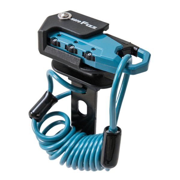他サイト： TANAX  タナックス ヘルメット用ワイヤーロック コイル(サックスブルー) MF-4761 (2577658)  送料無料の商品画像