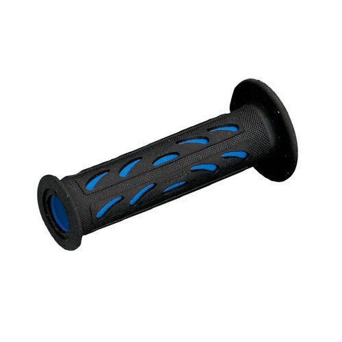 他サイト： DAYTONA  デイトナ PRO-GRIP スーパーバイクグリップ#724 耐震GEL 120mm 貫通 ブラック/ブルー Dの商品画像