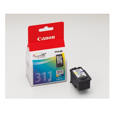 他サイト： Canon キヤノンFINEカートリッジ BC-311 3色カラー BC-311(2190740)代引不可 送料無料の商品画像