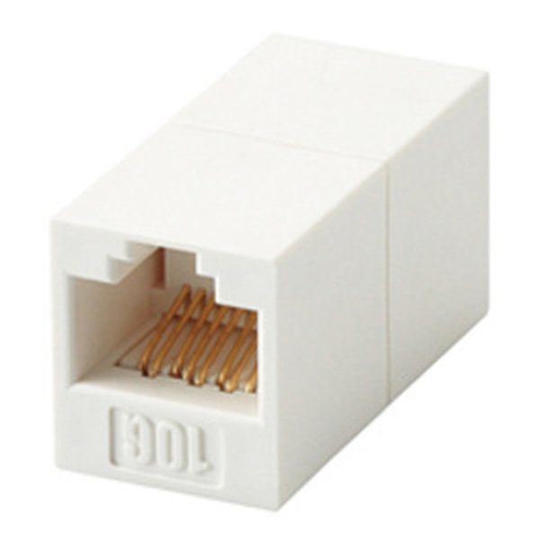 他サイト： ELECOM エレコムCAT6A対応 コンパクトRJ45延長コネクタ LD-RJ45JJ6AY2(2258184)代引不可 送料の商品画像