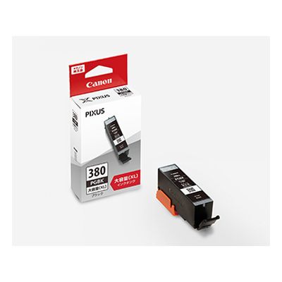 他サイト： Canon キヤノンインクタンク BCI-380XLPGBK ブラック大容量 BCI-380XLPGBK(2438401)代引不の商品画像
