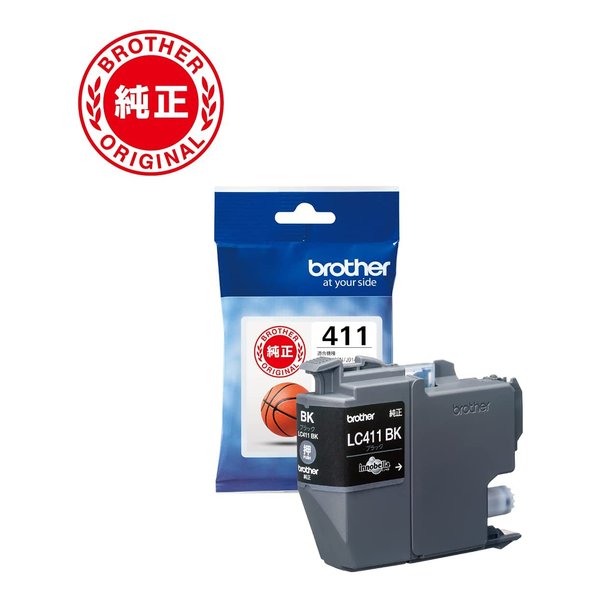 他サイト： Brother ブラザーインクカートリッジ ブラック LC411BK(2521845)代引不可 送料無料の商品画像