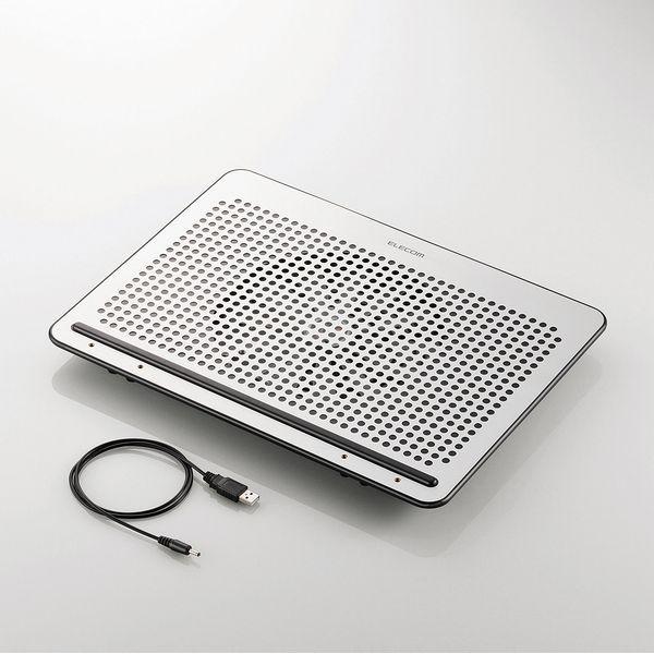 他サイト： ELECOM エレコムノートPC用クーラー 角度調節・強冷タイプ/15.4〜17インチ対応 SX-CL22LSV シルバー(23の商品画像