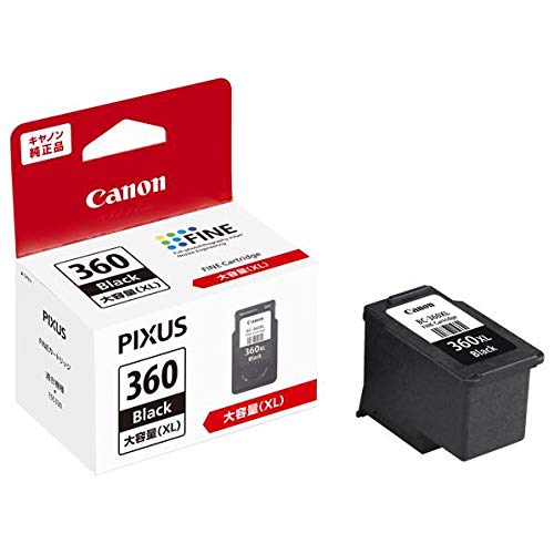 他サイト： Canon キヤノンFINE カートリッジ ブラック BC-360XL(2484272)代引不可 送料無料の商品画像