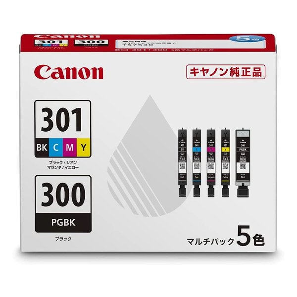 他サイト： Canon キヤノンインクタンク 5色パック BCI-301-300/5MP BCI-301-300/5MP(2521433)代の商品画像