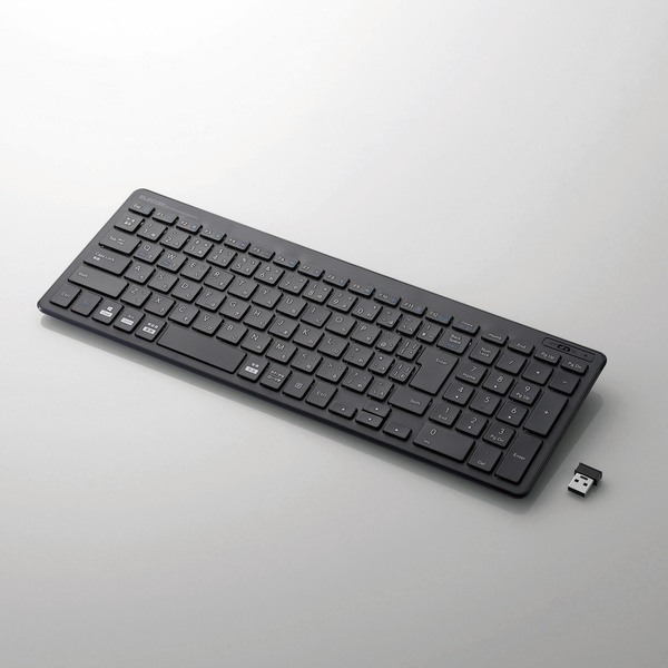 他サイト： ELECOM エレコムワイヤレスコンパクトキーボード TK-FDP099TBK(2459071)送料無料の商品画像