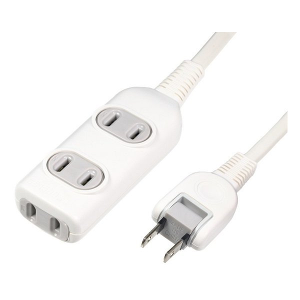他サイト： ELPA エルパ電源タップ AC 3個口 コード長 1m LPT-301N W(2209614)の商品画像