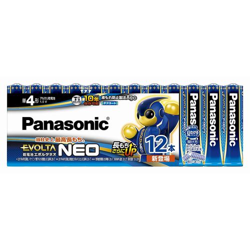 他サイト： Panasonic パナソニックW乾電池エボルタネオ単4形12S お買得P PANLR03NJ12SW(2437864)送料無料の商品画像