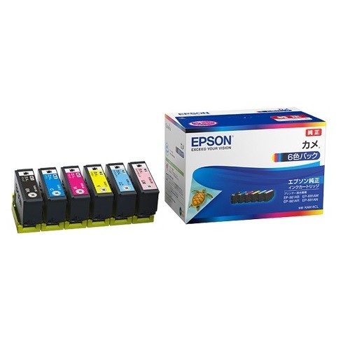 他サイト： EPSON エプソンインクカートリッジ 6色パック KAM-6CL(2461183)代引不可 送料無料の商品画像