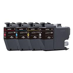 他サイト： Brother ブラザーインクカートリッジ お徳用4色パック LC3117-4PK(2426819)代引不可 送料無料の商品画像