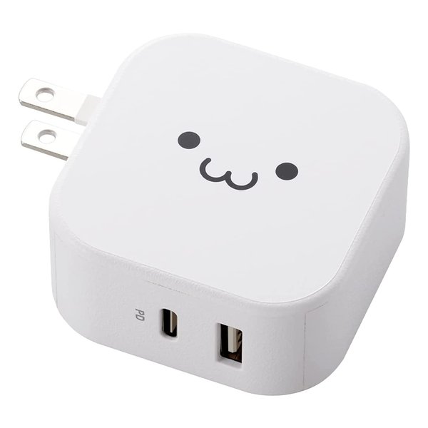 他サイト： ELECOM エレコムAC充電器 ホワイトフェイス MPA-ACCP20WF(2554553)送料無料の商品画像