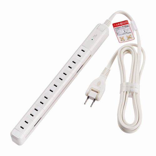他サイト： ELPA エルパくるくる電源タップ AC7個口 コード長 2m 雷ガード ホワイト WBS-SL702SBW(2471963)送の商品画像