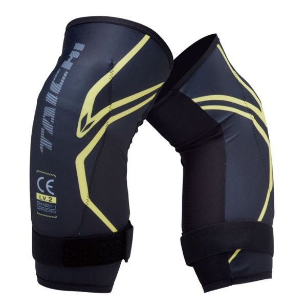 他サイト： RS-Taichi アールエスタイチステルス CE レベル2 ニーガード 膝プロテクター ペア ブラック/イエロー Mサイズ Tの商品画像