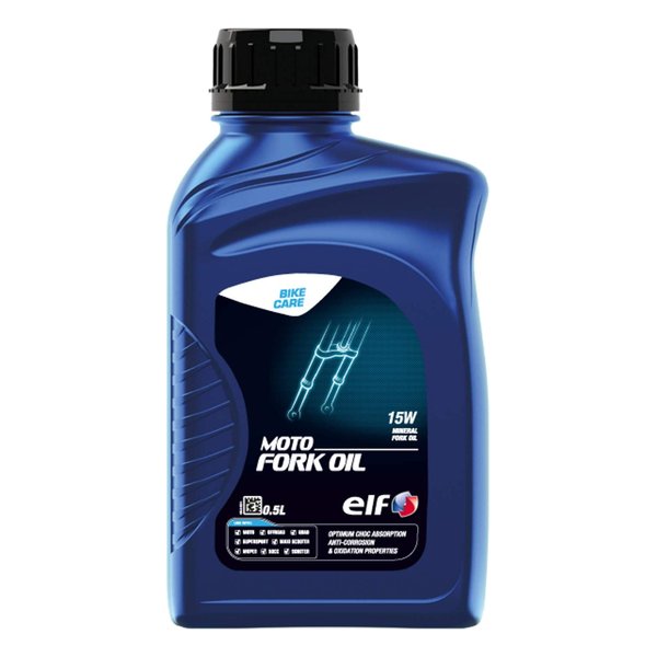 他サイト： elf エルフバイク用 フォークオイル MOTO FORK OIL 15W 高精製鉱物油 0.5L MOTOFORKOIL15Wの商品画像