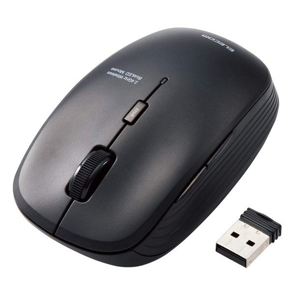 他サイト： ELECOM エレコムマウス 抗菌 ブラック M-BL21DBSKBK BlueLED /ワイヤレス/5ボタン /USB M-Bの商品画像