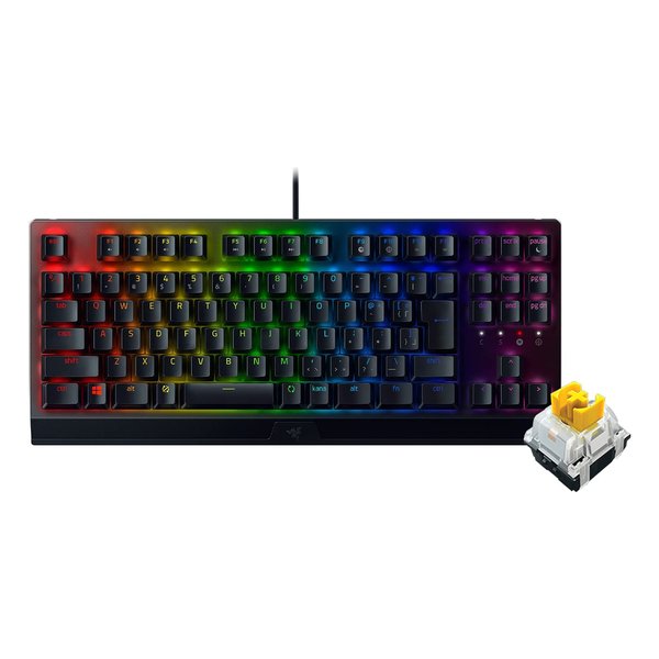 他サイト： Razer レーザーBlackWidow V3 Tenkeyless JP - Yellow Switch ゲーミングキーボードの商品画像