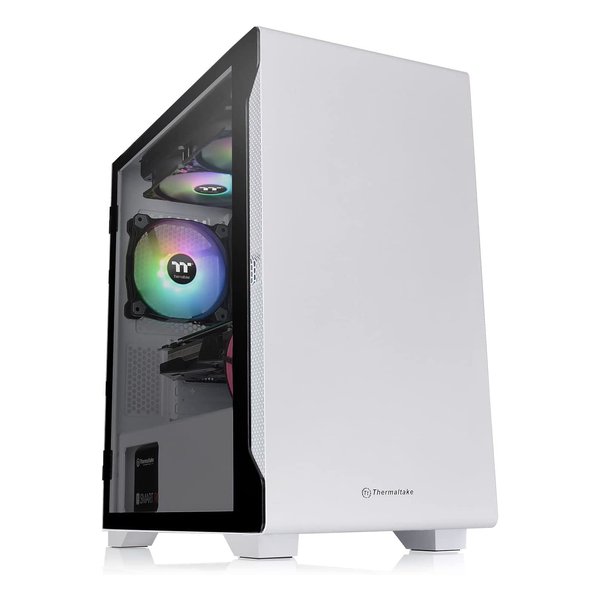 他サイト： thermaltake サーマルテイクS100 TG Snow Edition ホワイト ミニタワーPCケース CA-1Q9-0の商品画像
