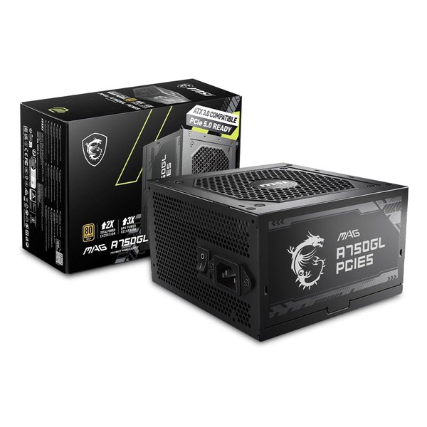 他サイト： MSI エムエスアイPC電源ユニット 750W 80PLUS GOLD PCIe5.0/ATX3.0ネイティブ対応 MAG A7の商品画像