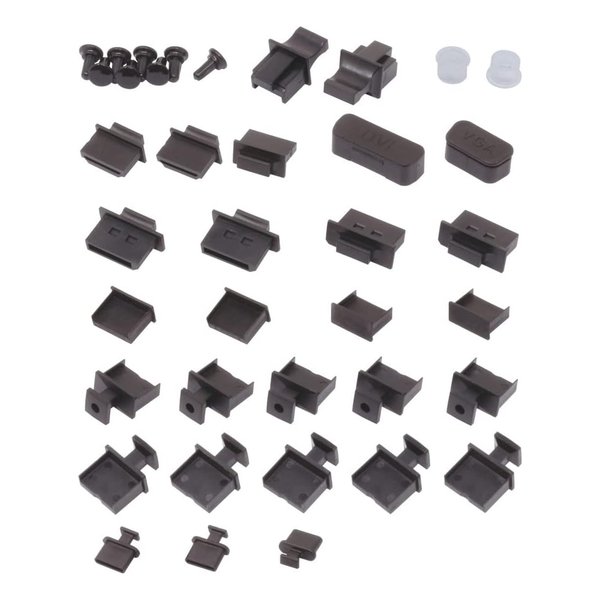 他サイト： AINEX アイネックスコネクタカバー ゲーミングPC用 ブラック DC-023(2578599)の商品画像