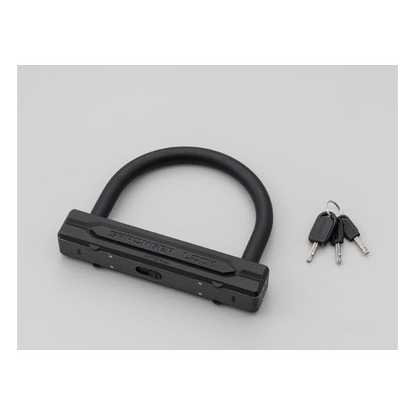 他サイト： DAYTONA デイトナストロンガーU字ロック W154/H120mm 鍵穴シャッター LEDライト付きキー1本付属 32696の商品画像