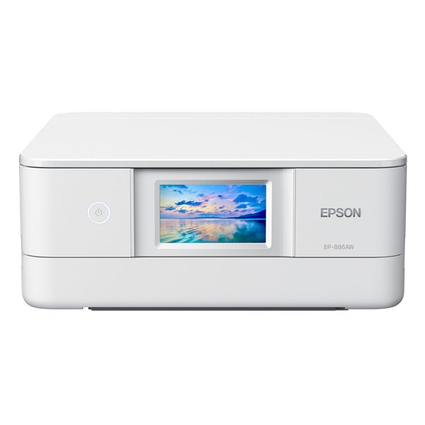 他サイト： EPSON エプソンA4カラーインクジェット複合機 カラリオ コンパクト スマホ対応 無線LAN ホワイト EP-886AW(2の商品画像