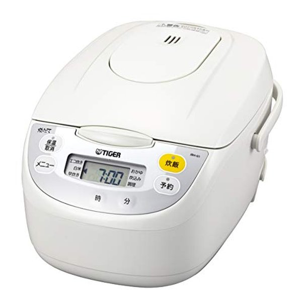 他サイト： TIGER タイガー魔法瓶マイコン炊飯ジャー 炊きたて 1升炊き/ホワイト JBH-G181(2445621)送料無料の商品画像