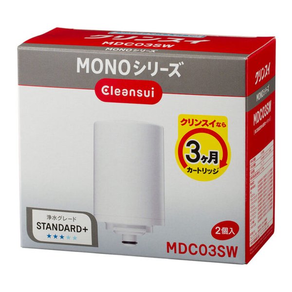 他サイト： 三菱ケミカルクリンスイ ミツビシケミカルクリンスイ浄水器 蛇口直結型 MONOシリーズ 交換カートリッジ 2個入り スタンダードの商品画像