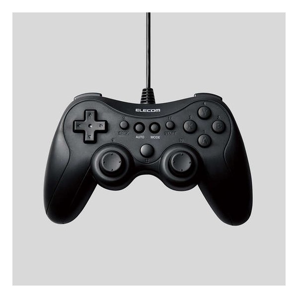 他サイト： ELECOM エレコム有線スタンダードゲームパッド GP20S ブラック JC-GP20SBK(2585444)送料無料の商品画像