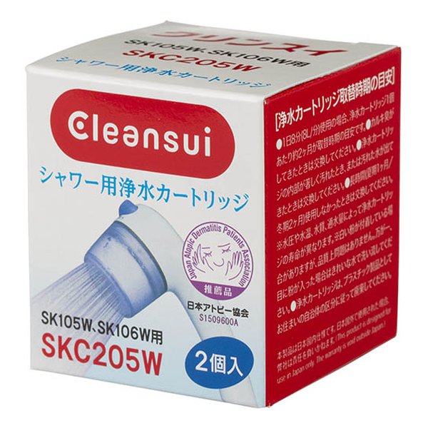他サイト： 三菱ケミカルクリンスイ ミツビシケミカルクリンスイ浄水シャワー 浴室用 交換カートリッジ 2個入 SKC205W(2585602の商品画像