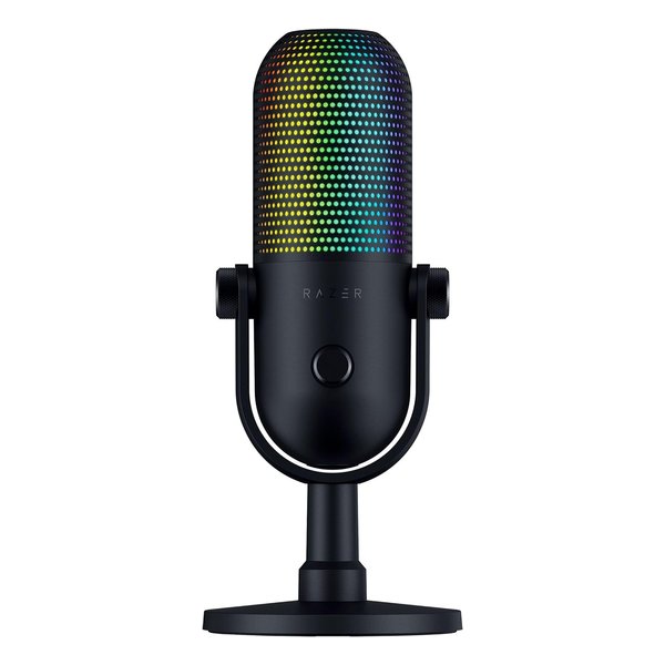 他サイト： Razer レーザーSeiren V3 Chroma タップトゥミュート機能搭載 RGB USB マイク ブラック RZ19-0の商品画像