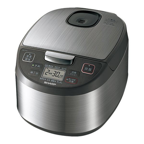 他サイト： SHARP シャープジャー炊飯器 5.5合/シルバー KS-S10J(2611523)送料無料の商品画像