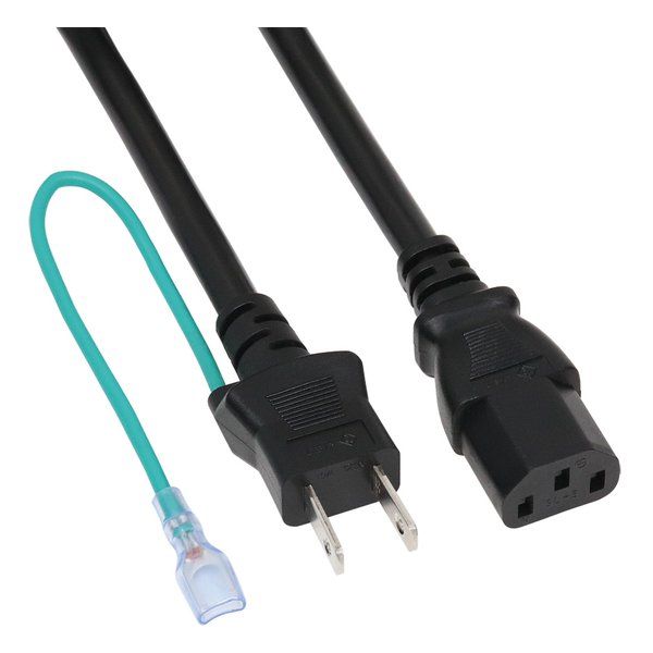 他サイト： AINEX アイネックス15A対応AC電源ケーブル 1.8m ACP-HC18B(2572812)の商品画像