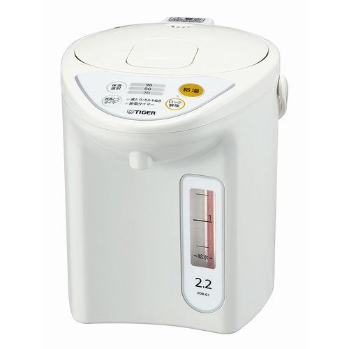 他サイト： TIGER タイガー魔法瓶マイコン電動ポット 2.2L/ホワイト PDR-G221-W(2418800)送料無料の商品画像