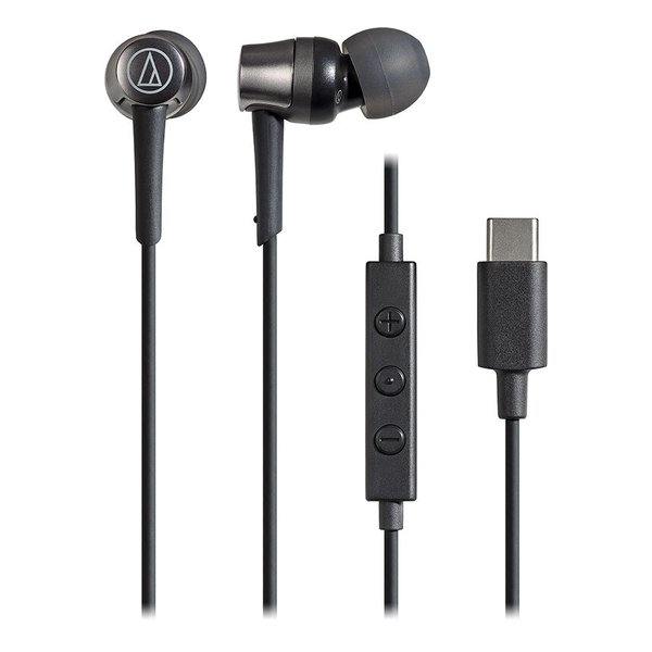 他サイト： AudioTechnica オーディオテクニカUSB Type-C用イヤホン ワイヤード/カナル型/ブラック ATH-CKD3Cの商品画像