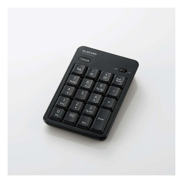 他サイト： ELECOM エレコムBluetooth静音テンキーパッド TK-TBM023SKBK(2623027)送料無料の商品画像