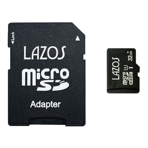 他サイト： LAZOS ラソスmicroSDHCメモリーカード 32GB/UHS-I/CLASS10 L-B32MSD10-U1(26230の商品画像