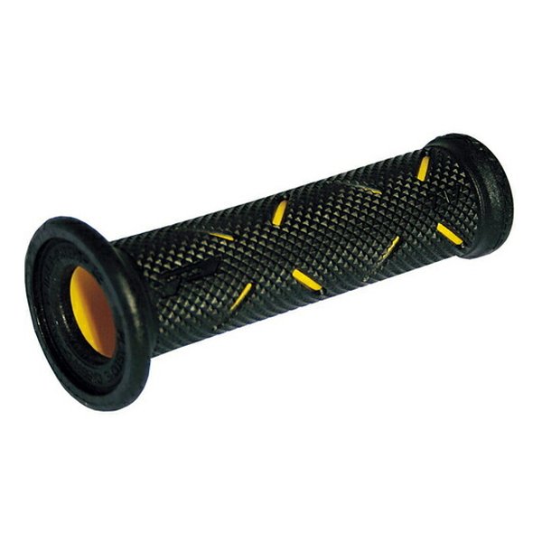 他サイト： DAYTONA デイトナPRO-GRIP スーパーバイクグリップ#717 耐震GEL 122mm 貫通 ブラック/イエロー D9の商品画像