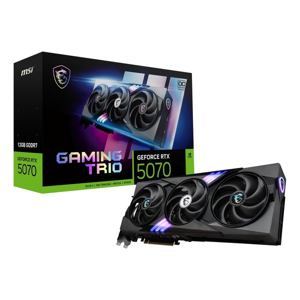 他サイト： MSI エムエスアイGeForce RTX 5070 12G GAMING TRIO OC G5070-12GTC(264865の商品画像