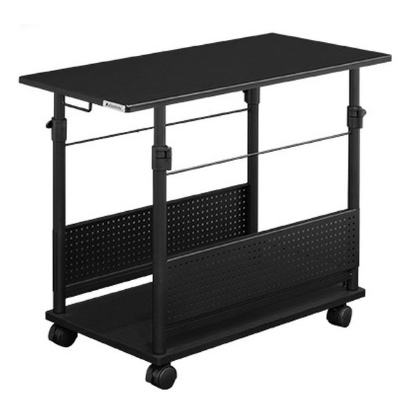 他サイト： Bauhutte バウヒュッテ昇降式L字デスク ラージタイプ/幅390mm×奥行820mm/ブラック BHD-820H-BK(2の商品画像