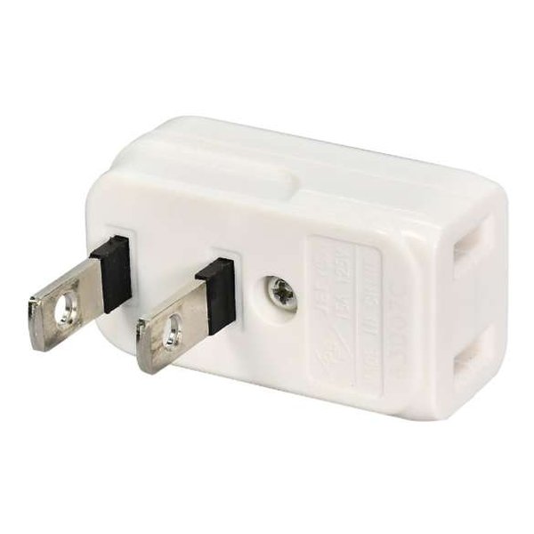 他サイト： ELPA エルパよこ型 スペースアダプタ A-371B W(2563034)の商品画像