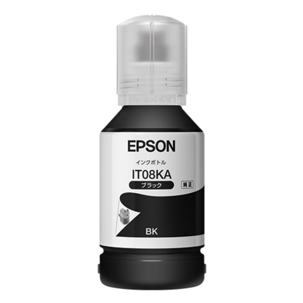他サイト： EPSON エプソンビジネスインクジェット用インクボトル ブラック IT08KA(2507463)代引不可 送料無料の商品画像